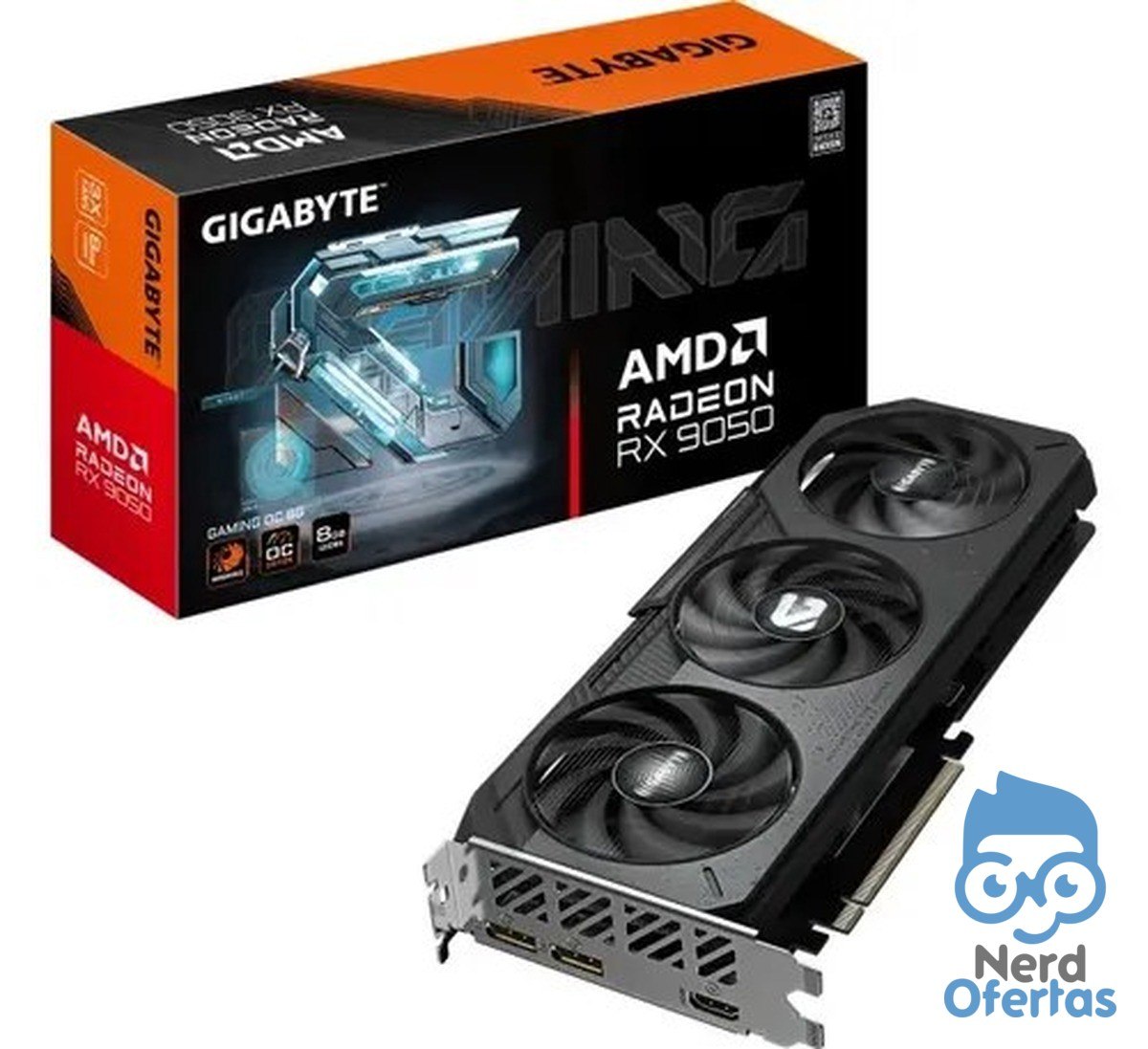 Placa de Vídeo Gigabyte Radeon RX 9050 Gaming OC 8GB GDDR6 por R$ 1.906