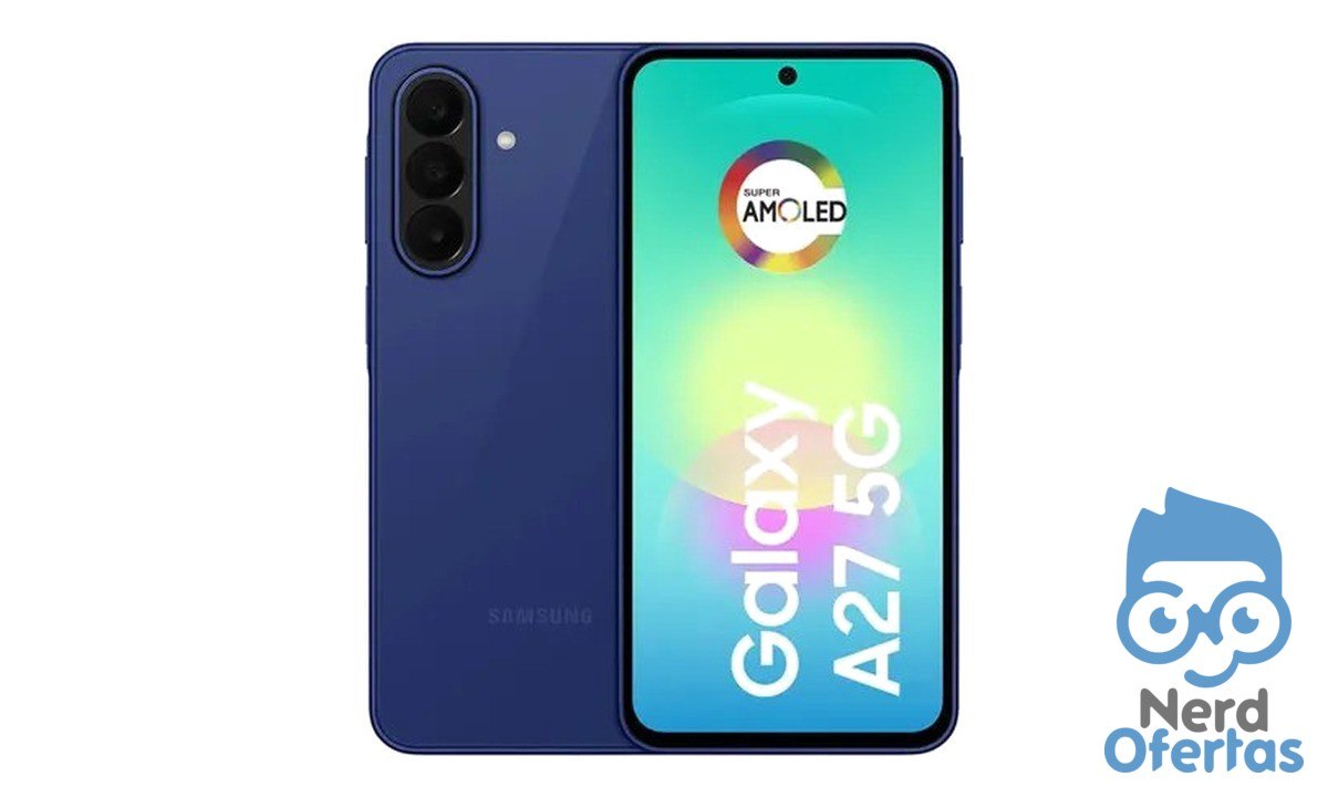 Smartphone Samsung Galaxy A27 5G 128GB 6GB Azul por R$ 1.216