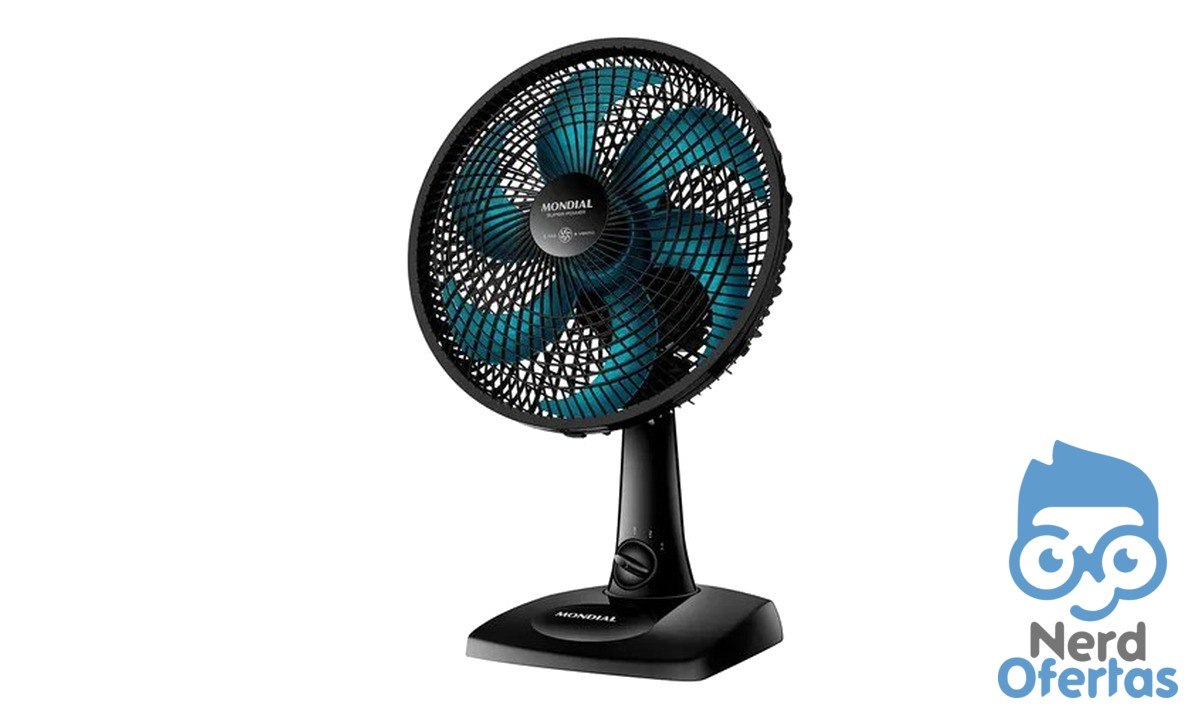 Ventilador de Mesa 30cm Super Power Mondial 60W VSP-30-AP por R$ 87