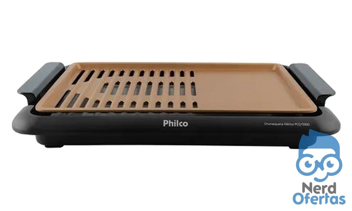 Churrasqueira Elétrica 1500W Philco PCQ1500D Preta