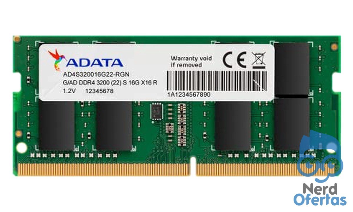 Memória Notebook Adata 8GB DDR4 3200 MHz So-Dimm AD4S32008G22-SGN