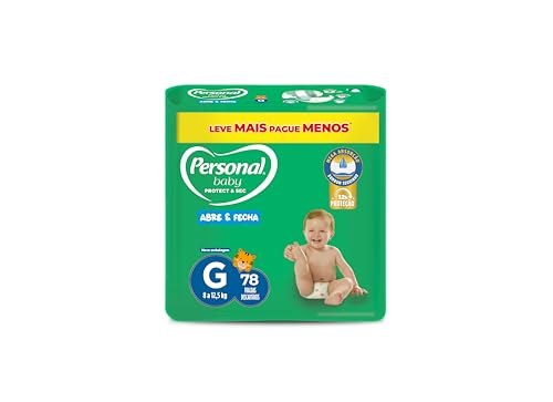 Fralda Personal Baby Protect & Sec G com 78 Unidades por R$62,99