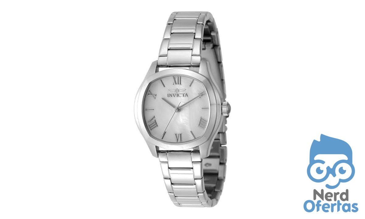 INVICTA Relógio Feminino Wildflower Lady 32,5 mm Aço Ouro Rosa PC21J Quartzo por R$ 206