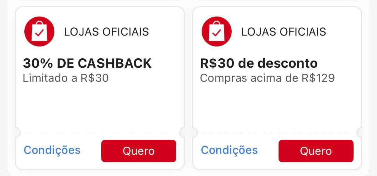 Cupons Shopee em Lojas Oficiais: resgate todos os cupons da página