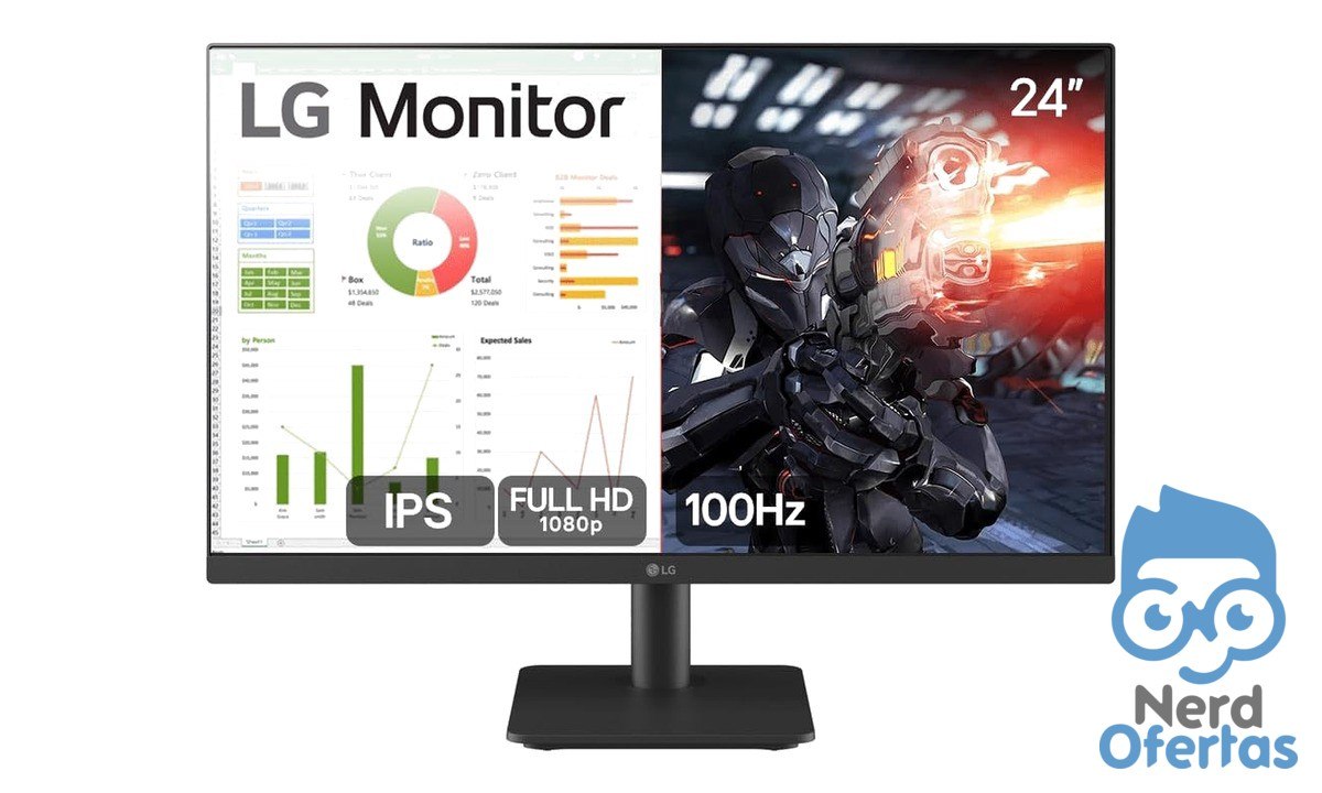 Monitor Gamer LG 24" Full HD 100Hz 5ms HDMI por R$ 463