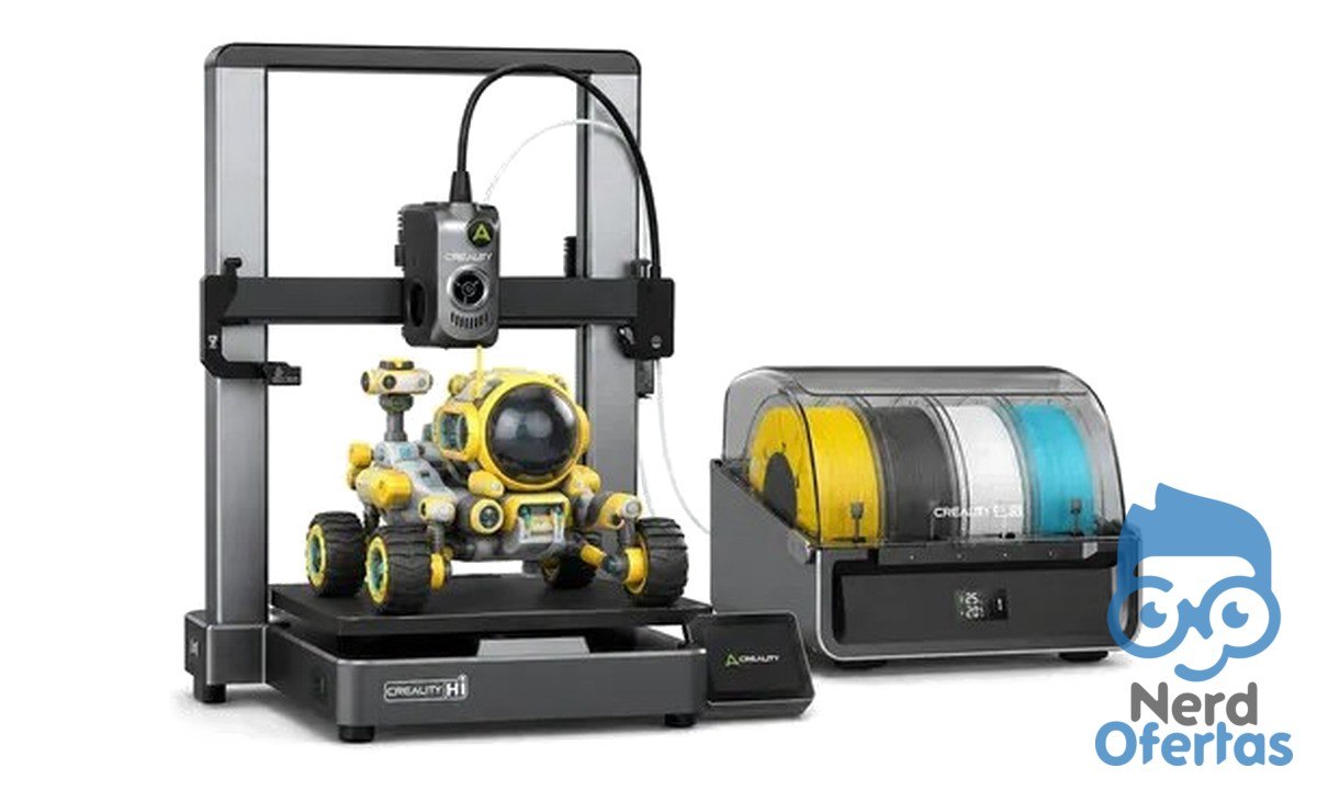 Impressora 3D Creality Hi Combo FDM com CFS Sistema Multicolor 127/220V Cinza