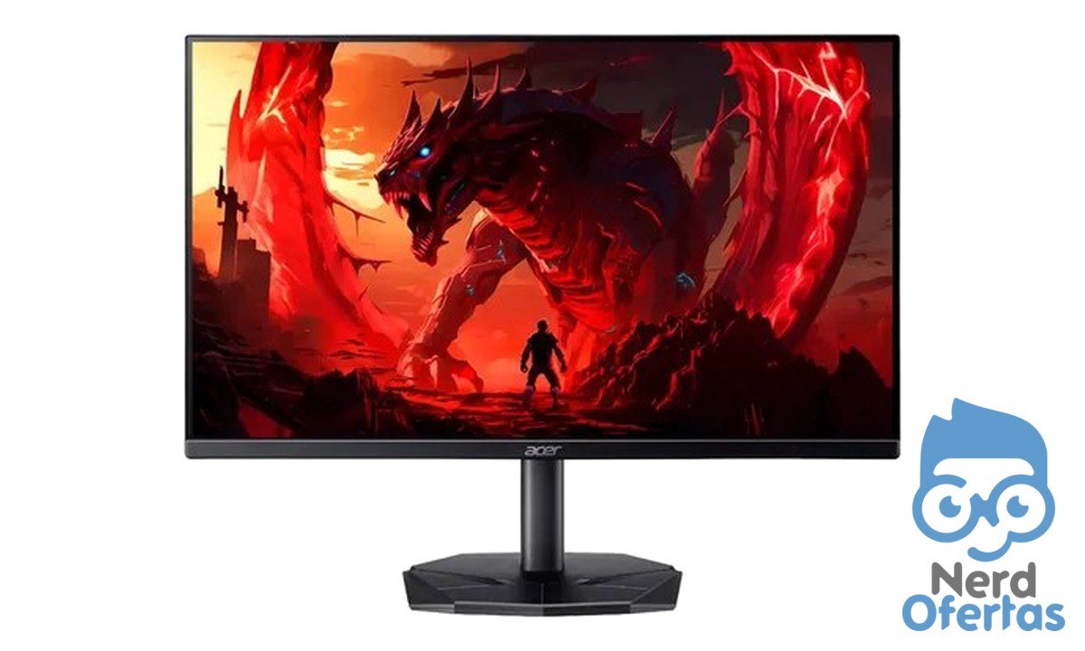Monitor Gamer Acer Nitro KG270 27" Full HD 144Hz por R$ 608