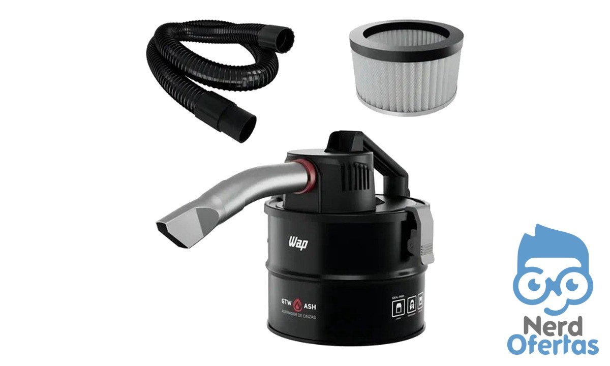 Aspirador de Cinzas WAP GTW ASH 1400W Filtro HEPA 127V por R$ 116