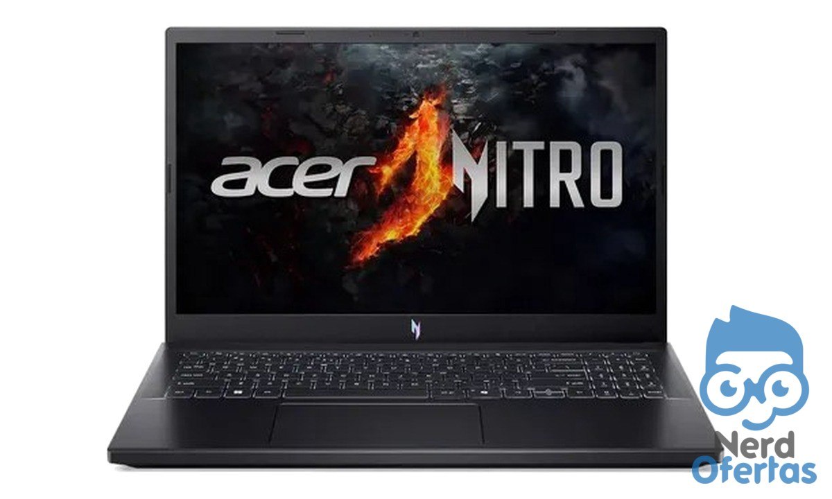 Notebook Gamer Acer Nitro V 15 Ryzen 7 7735HS RTX 4050 6GB 8GB DDR5 SSD 512GB Tela 165Hz Linux