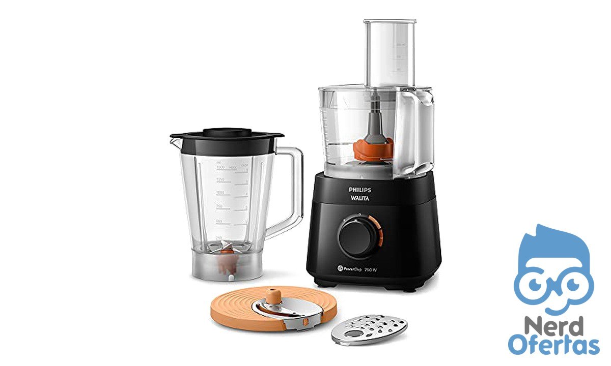 Philips Walita Multiprocessador PowerChop 750W com 4 Acessórios por R$ 177