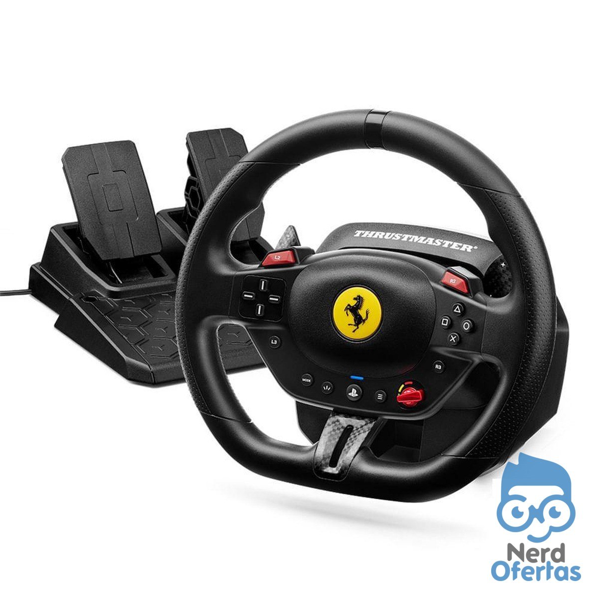 Kit Volante e Pedal T98 Ferrari para PS4, PS5 e PC Thrustmaster por R$ 473