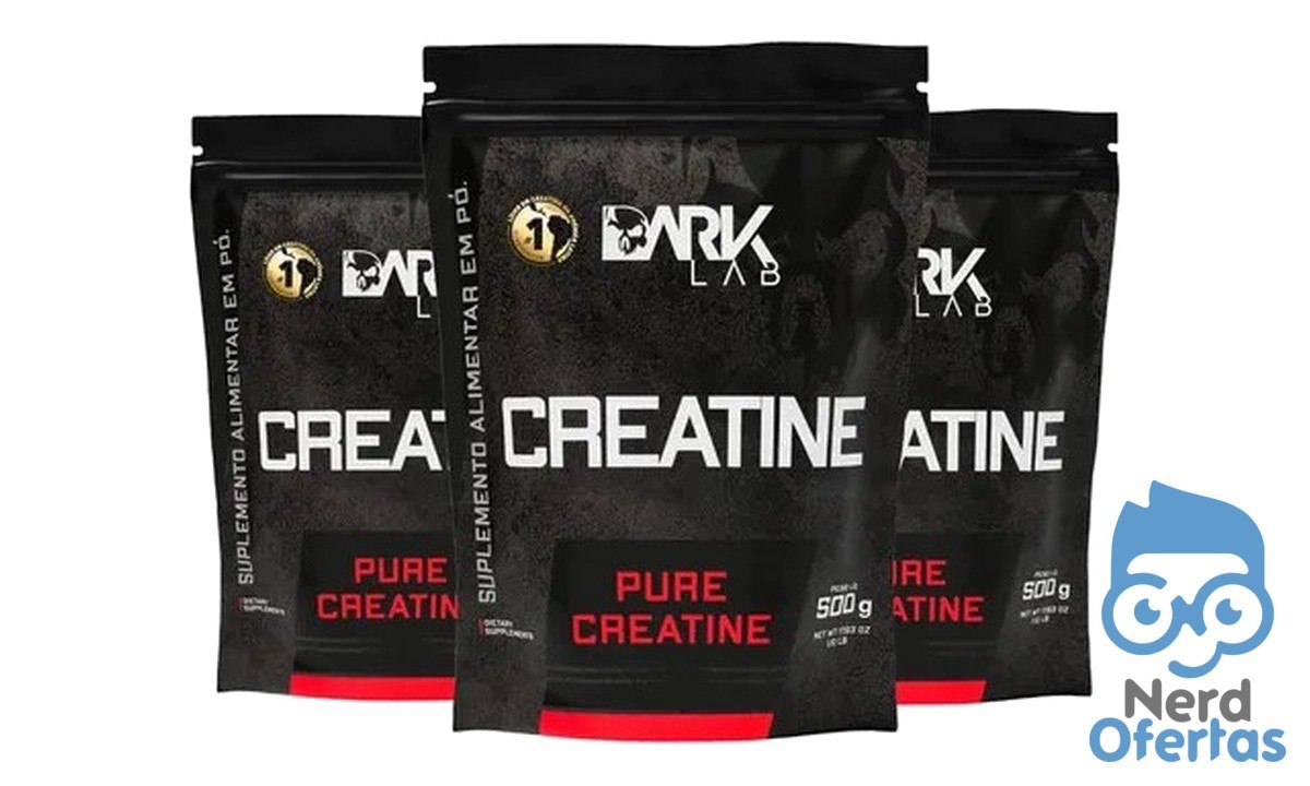 3x Creatina Monohidratada Pura 500g Dark Lab por R$ 78