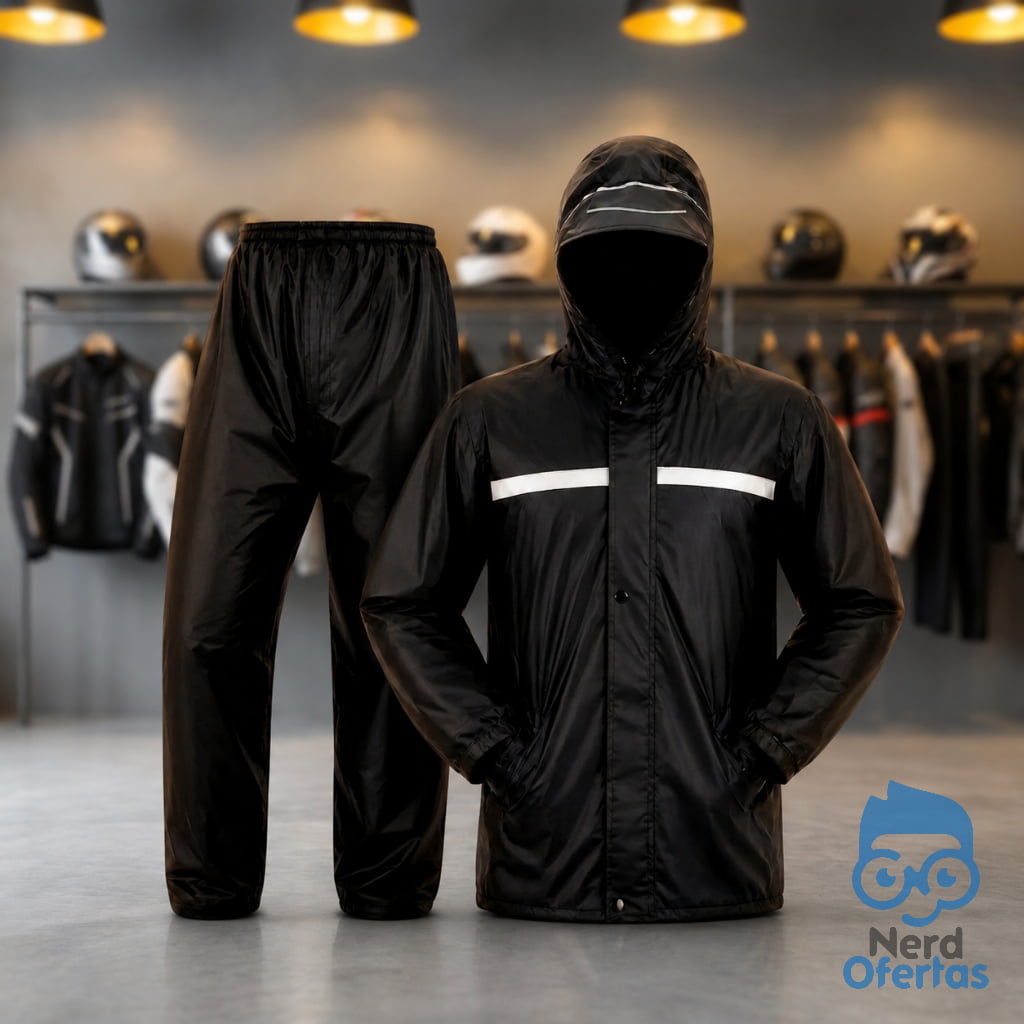 Capa De Chuva Moto Motoqueiro Impermeável Reforçada por R$ 24,49