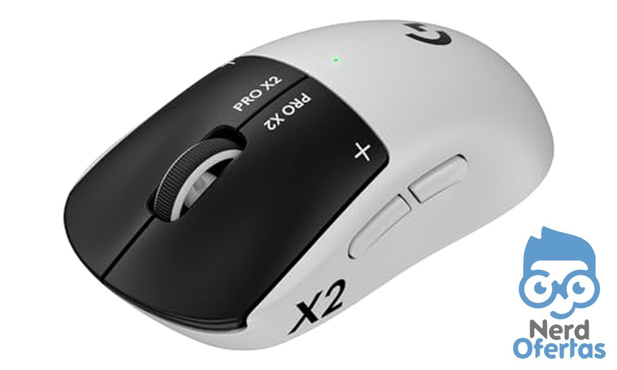 Mouse Gamer Sem Fio Logitech G Pro X2 Superstrike Lightspeed, Ultraleve 61 g, USB-C por R$ 908