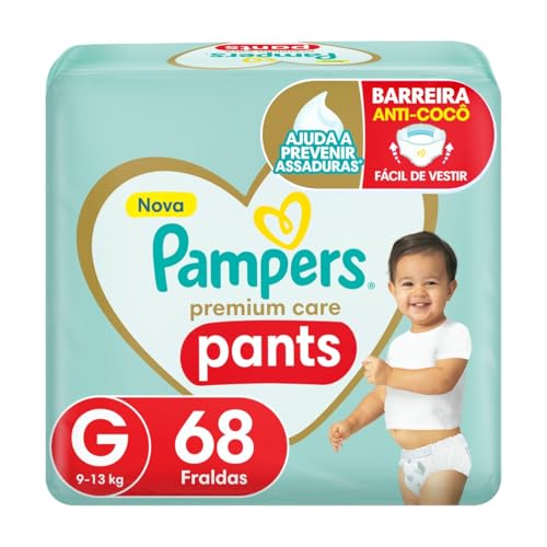 Fralda Pampers Pants Premium Care G com 68 Unidades por R$89,20
