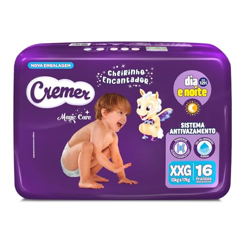 Fralda Cremer Jumbo XXG com 16 Unidades por R$17,05