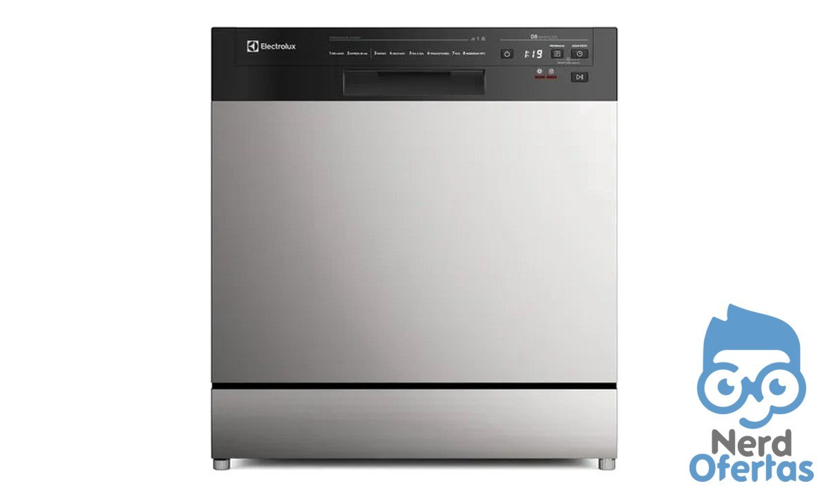 Lava-Louça Electrolux 8 Serviços Inox com Programa Lava por R$ 1.631