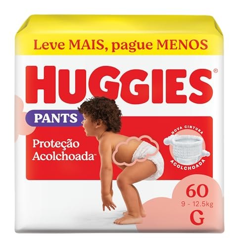 Fralda Huggies Supreme Care Roupinha G com 60 Unidades por R$62,69