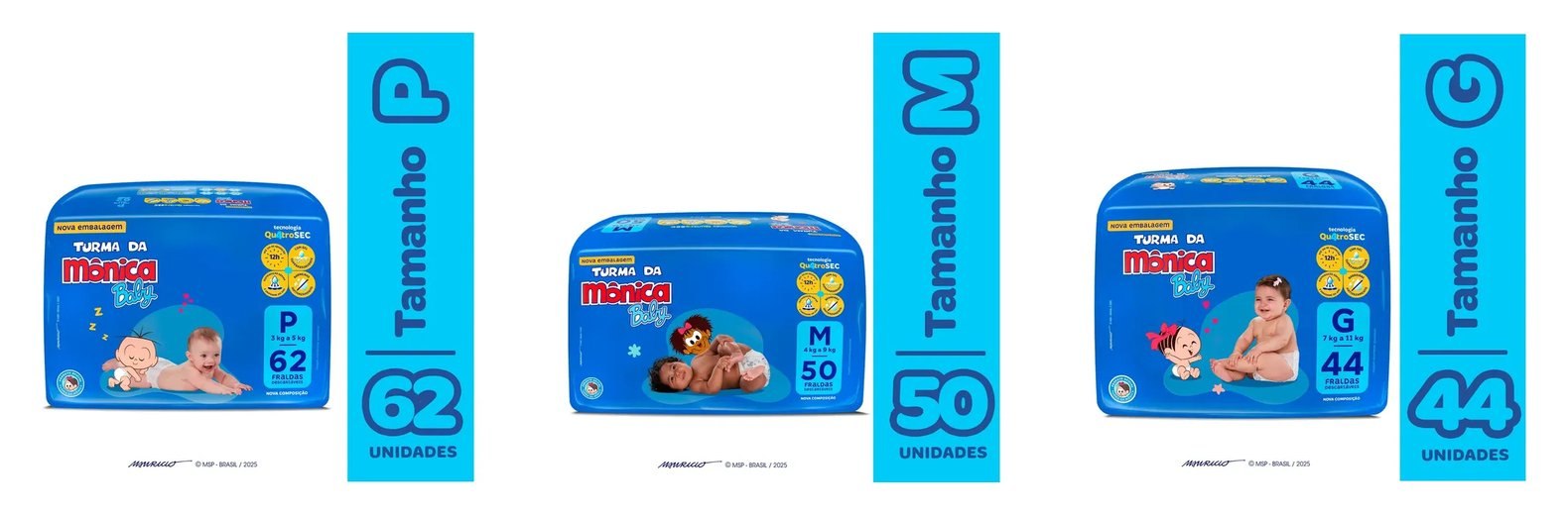 Fralda Turma da Mônica Baby com 25% OFF no cupom do anúncio