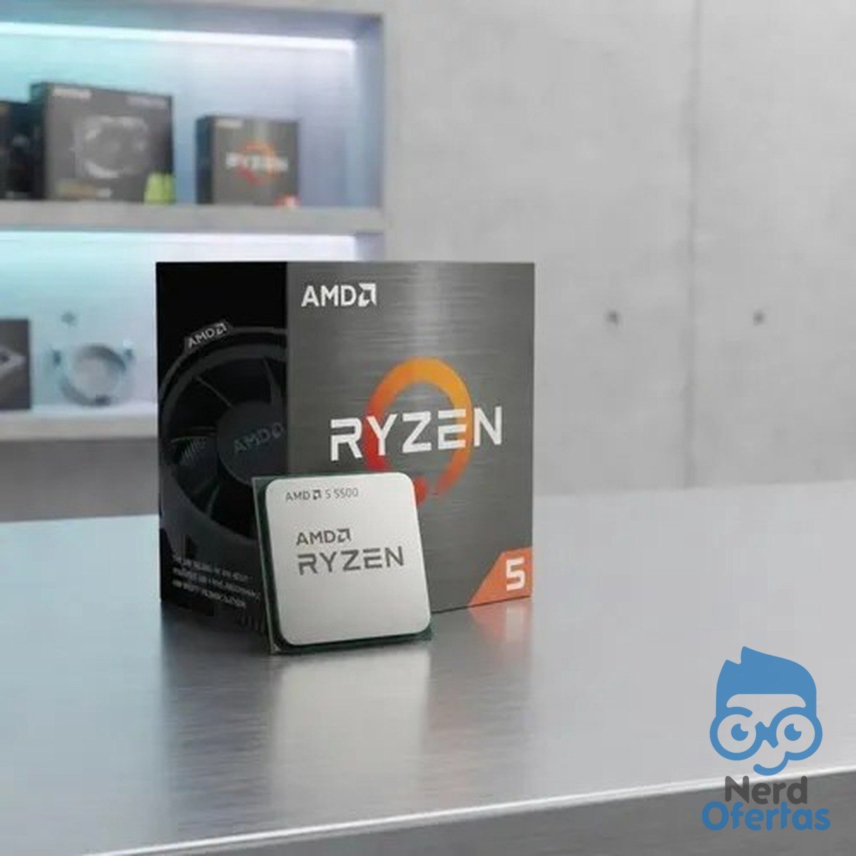 Processador AMD Ryzen 5 5500 AM4 3.6GHz 6 Núcleos 12 Threads Cache 19MB por R$ 448