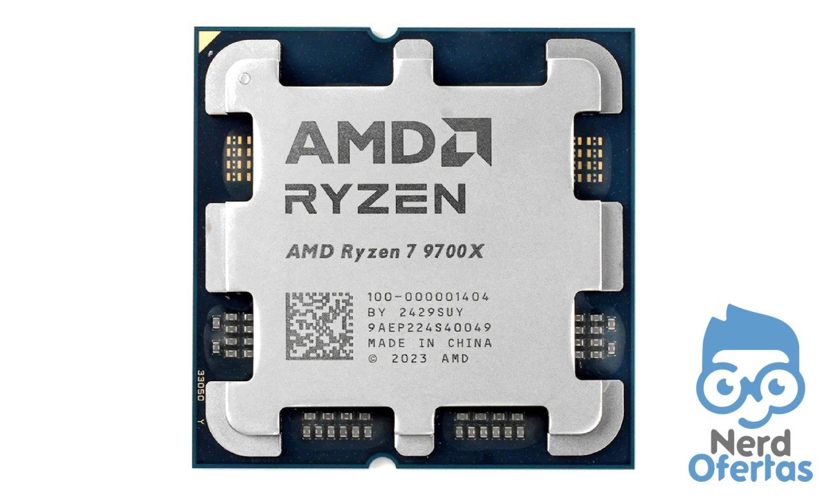 Processador AMD Ryzen 7 9700X 3.8GHz (5.5GHz Turbo) 8 Cores 16 Threads AM5 40MB Novo
