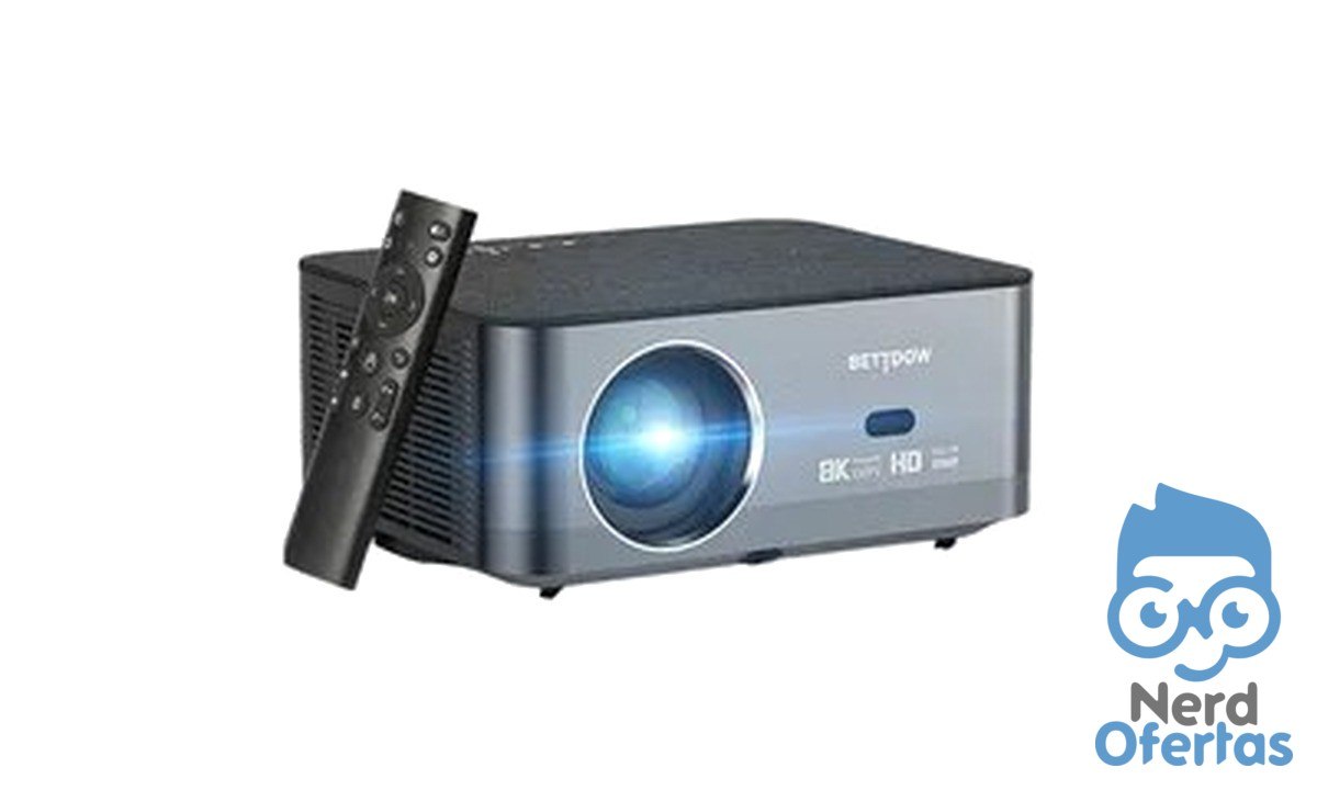 Projetor Bettdow Smart Home Wifi6 4K Full HD 1080p 15000lm Android LED Preto por R$ 729