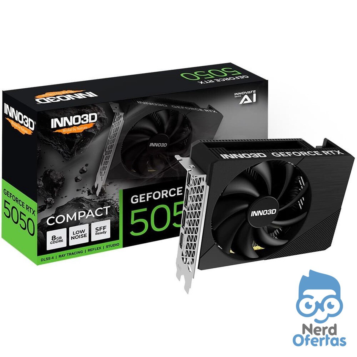 Placa de Vídeo Inno3D RTX 5050 COMPACT 8GB GDDR6 R$ 2.069