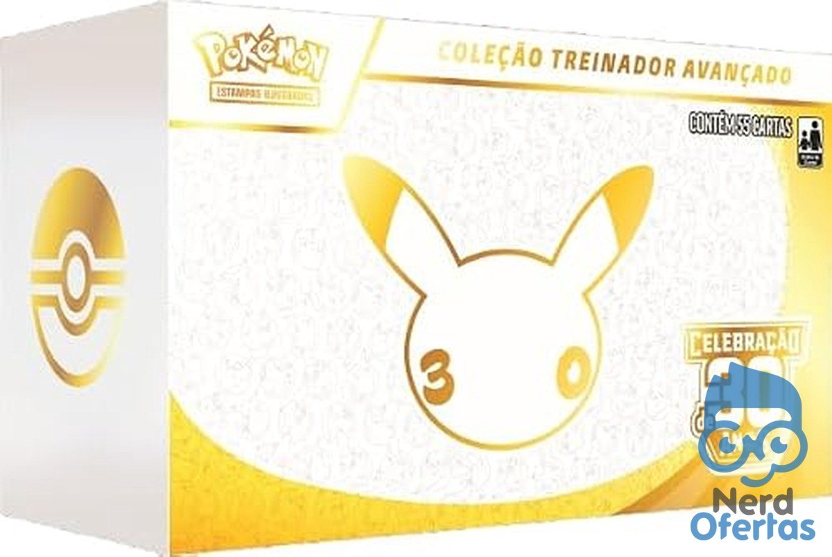Pokémon TCG: 30th Celebration Advanced Trainer Box PT-BR por R$ 399