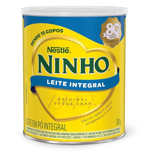 Leite em Pó Integral Ninho 380g por R$17,80