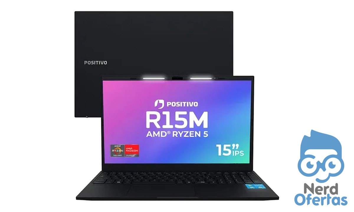 Notebook Positivo Vision R15M Ryzen 5 8GB RAM 256GB SSD Tela 15" Full HD por R$ 2.592
