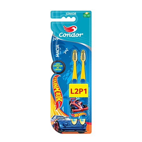 Escova Dental Infantil Condor Hot Wheels, R$ 6,75