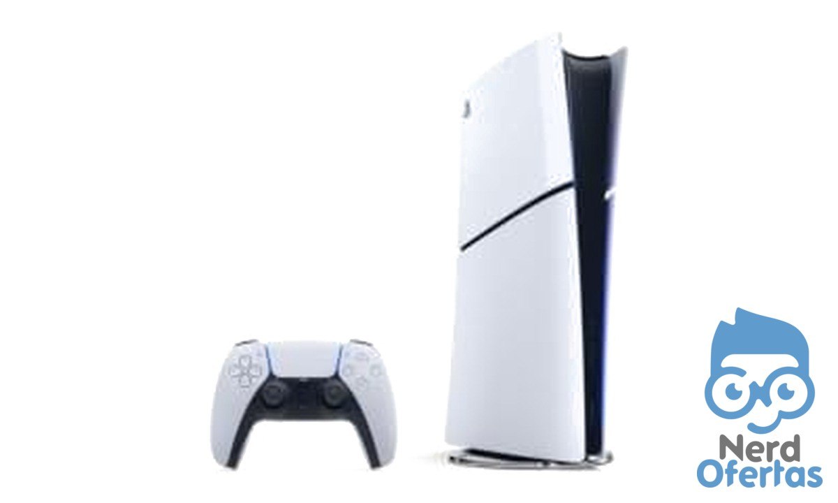 PS5 Console PlayStation 5 Slim Edição Digital 825GB Branco com 1 DualSense por R$ 2.879
