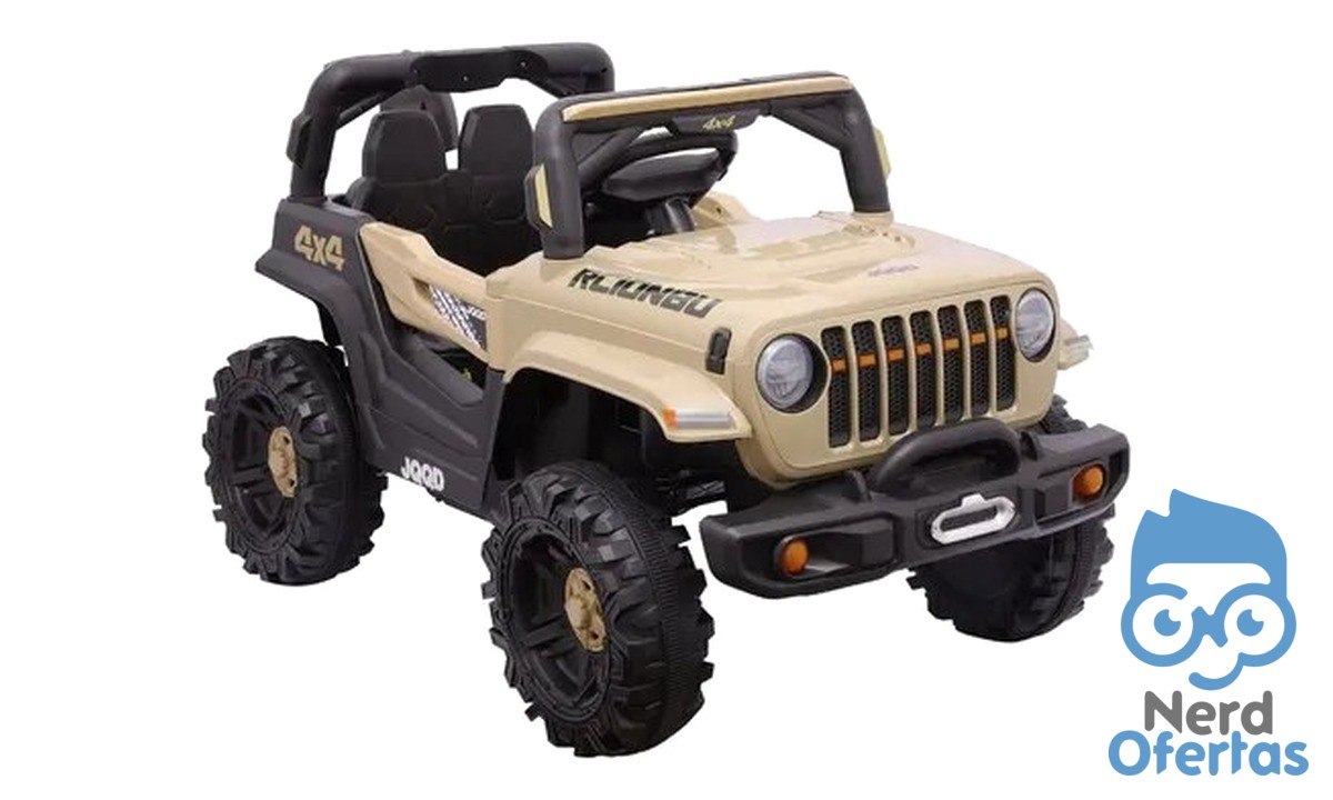Carro Elétrico Infantil Mini Jipe Off-Road Bege Zippy Toys por R$ 459,91