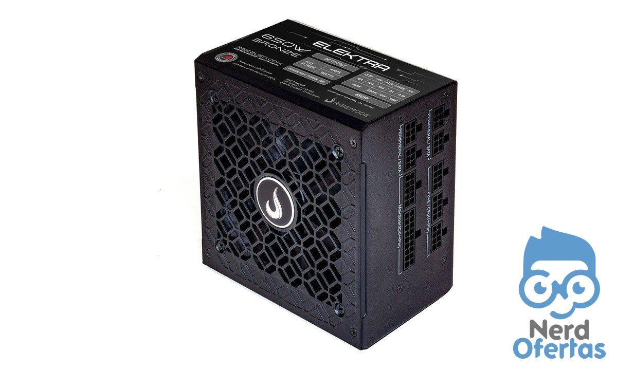 Fonte Gamer Rise Mode Elektra 650W Bronze Full Modular por R$ 252