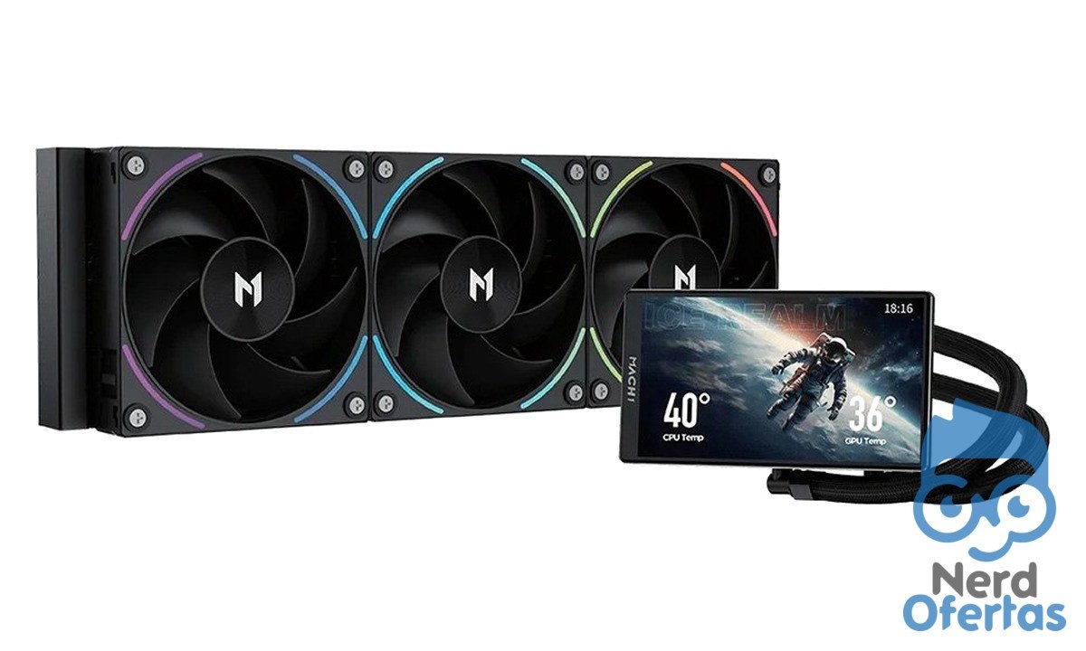 Water Cooler Mach1 Polar Argb 360mm AMD e Intel Preto Irv360bk por R$ 699