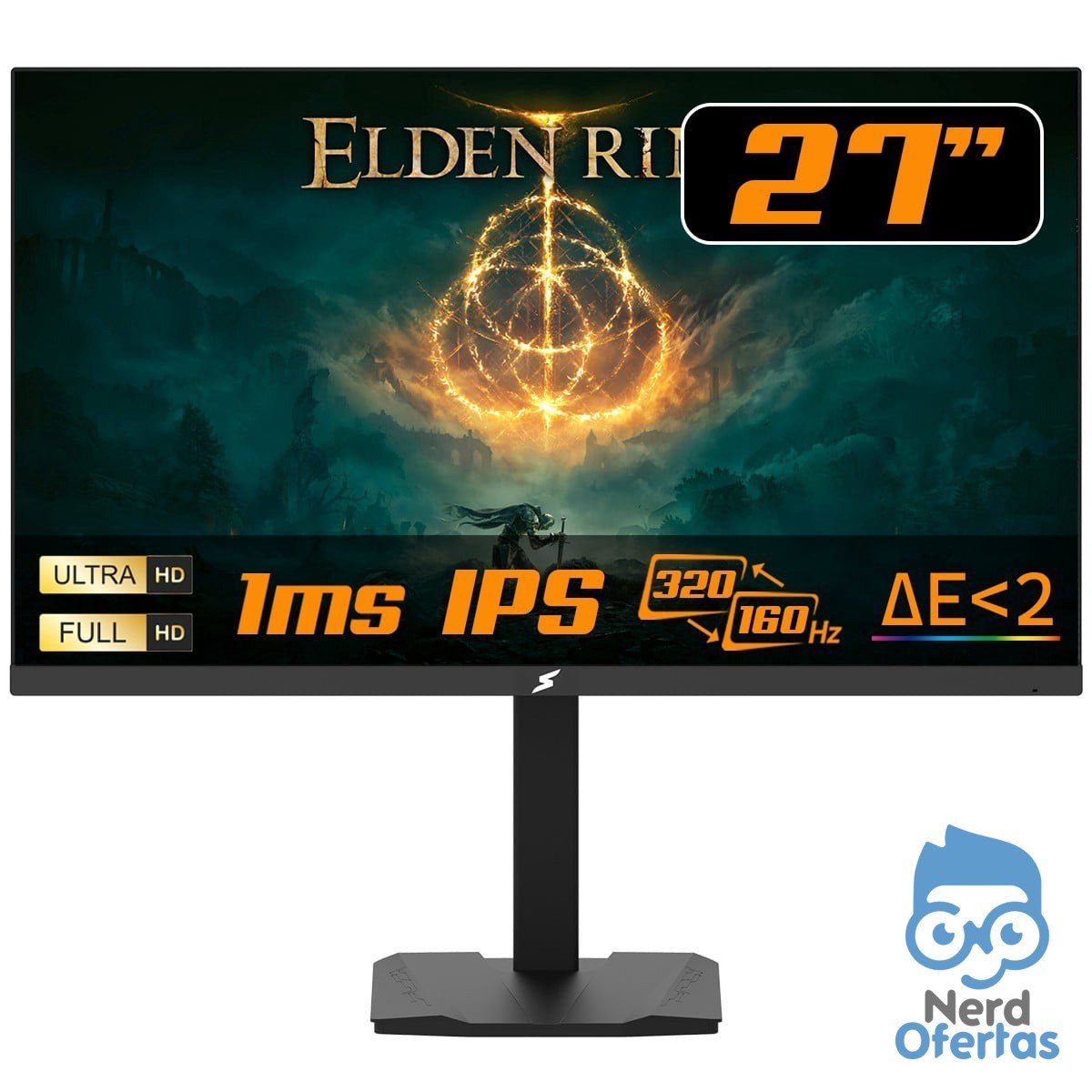 Monitor Gamer SuperFrame Ace Pro 27" 4K 160Hz / Full HD 320Hz IPS 1ms por R$ 1.399