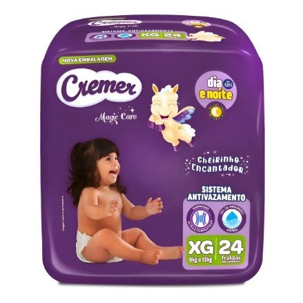Fraldas Cremer Magic Care XG com 24 Unidades por R$20,99
