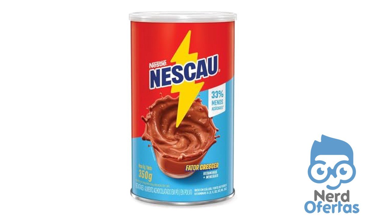 Achocolatado em Pó NESCAU Cilíndrico 350g por R$ 10,35
