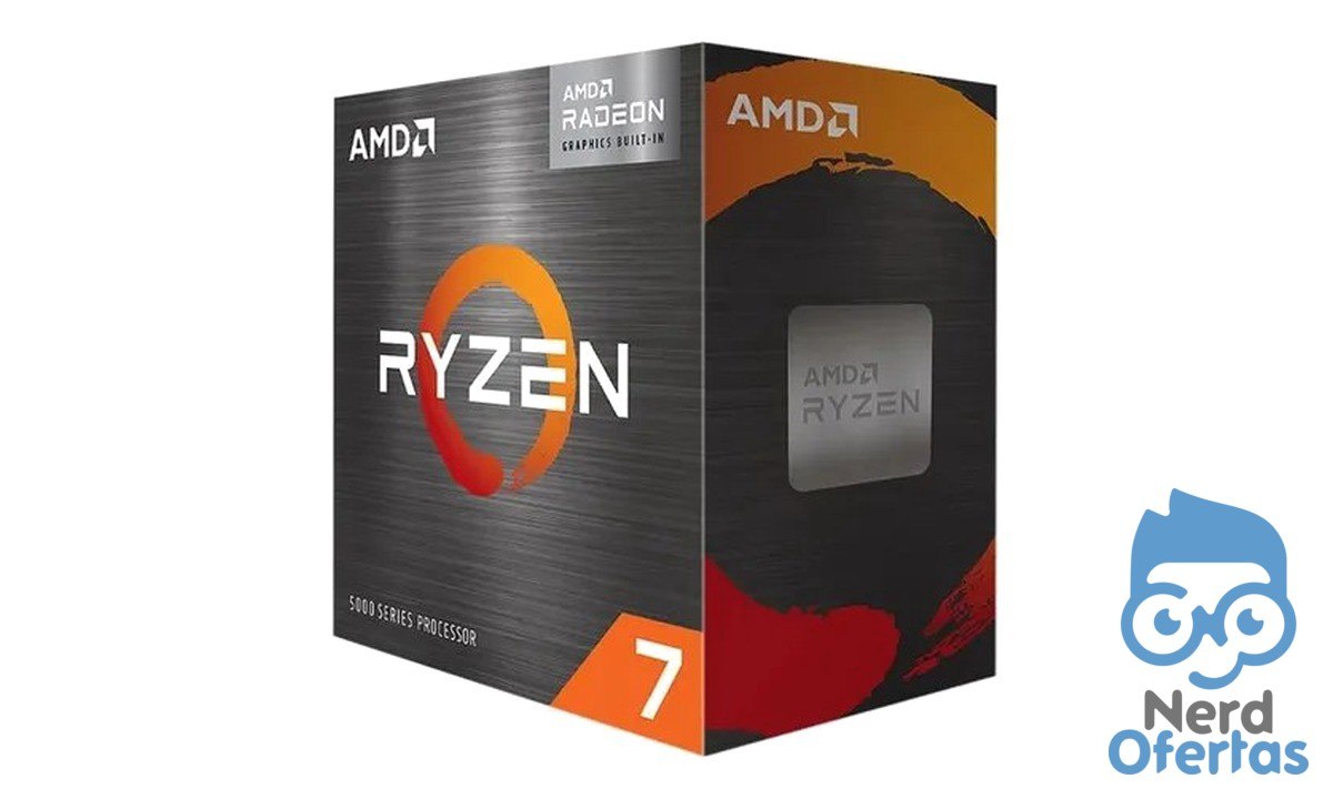Processador AMD Ryzen 7 5700, 8 núcleos e 16 threads, 3.7GHz, AM4 por R$ 784