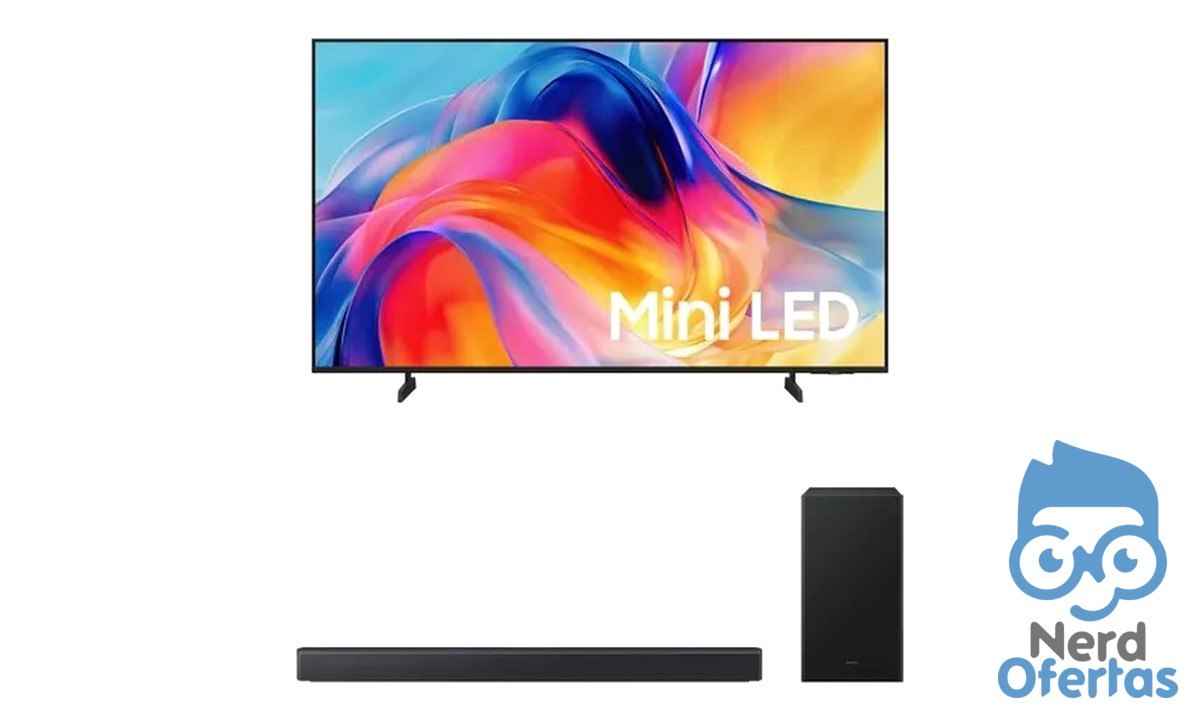 Samsung Smart TV 50" Mini LED 4K M75H + Soundbar HW-B450F