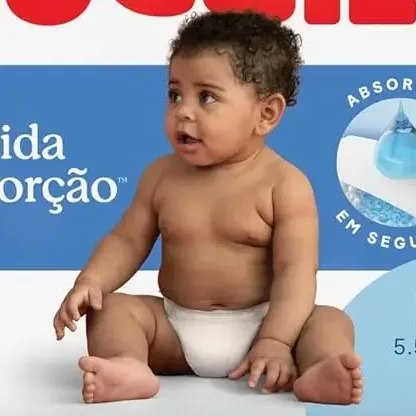 Fralda Huggies Rápida Absorção M com 92 Unidades