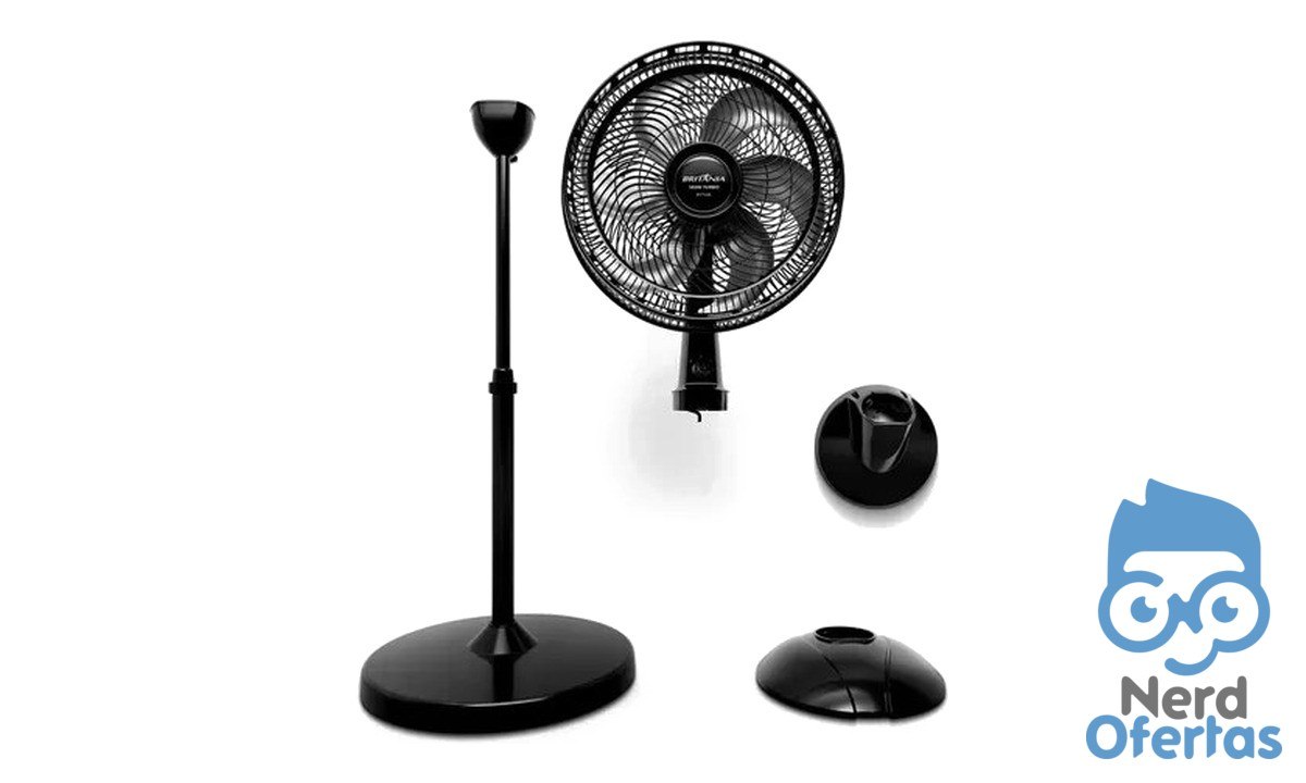 Ventilador de Coluna Britânia 6 Pás 160W Maxx Force BVT44A 127V por R$ 129