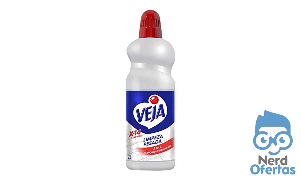 Veja Limpador para Limpeza Pesada Cloro Ativo 1L (Kit 10x)