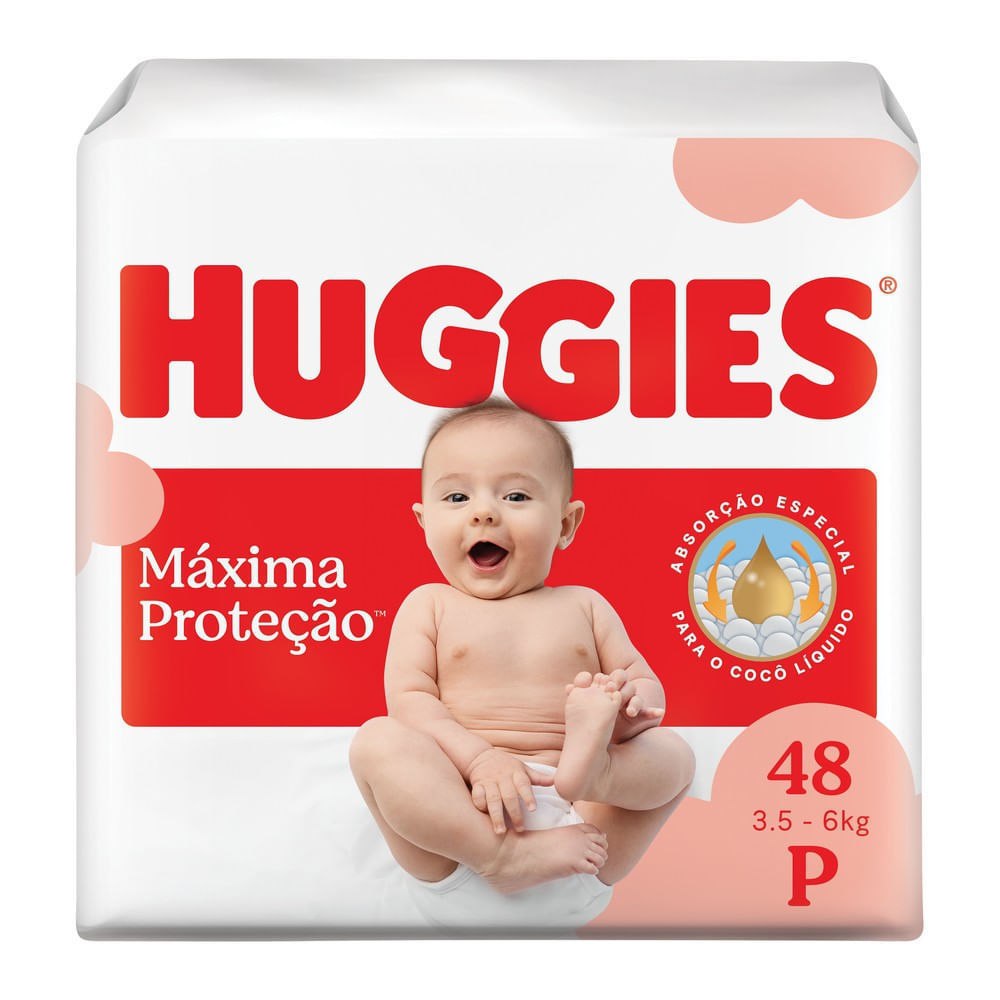 Fralda Huggies Supreme Care P com 48 Unidades