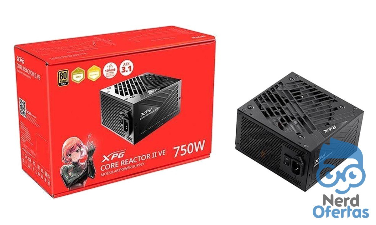 Fonte XPG Core Reactor II 750W 80 Plus Gold Modular PFC