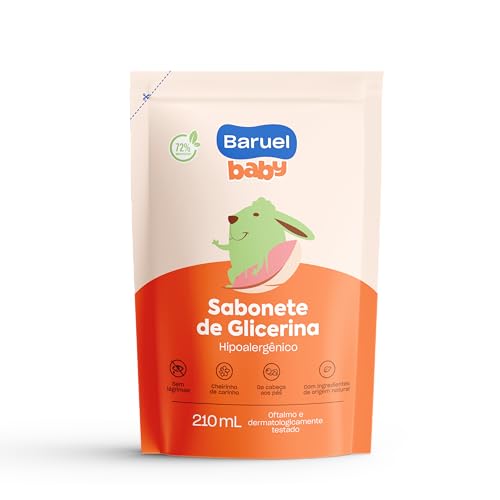 Refil Baruel Baby Sabonete Líquido Bebê Glicerina 210ml por R$7,59