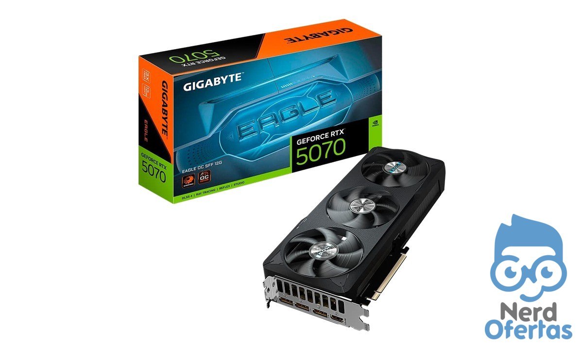 Placa de Vídeo Gigabyte RTX 5070 EAGLE OC 12GB GDDR7 por R$ 4.769