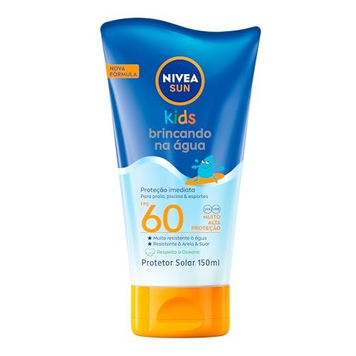 Protetor Solar Kids Nivea Sun Brincando na Água FPS 60 150ml por R$43,92