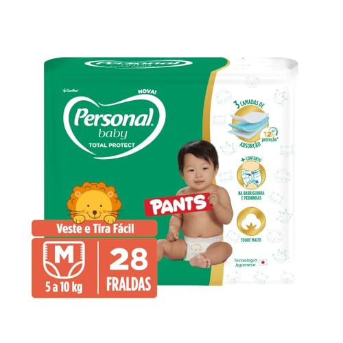 Fralda Personal Baby Total Protect Pants M com 28 Unidades