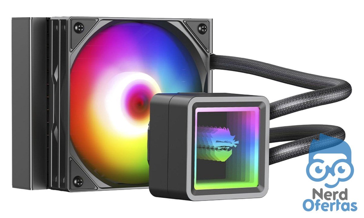 Water Cooler Gamer Ninja Yuki ARGB 120mm Intel-AMD Preto por R$ 99